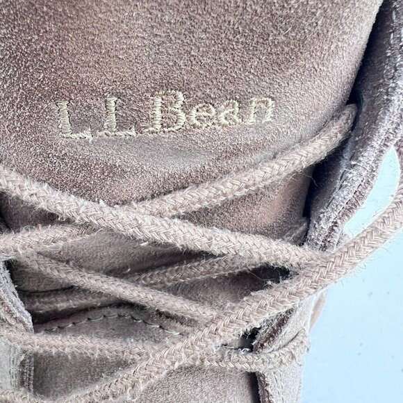 LL Bean Men Size 11 Medium Brown Tan Suede Lace Up Ankle Chukka Boot - Picture 13 of 14